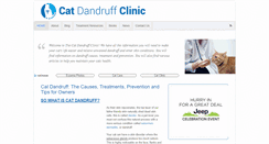 Desktop Screenshot of catdandruffclinic.com