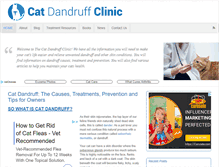 Tablet Screenshot of catdandruffclinic.com
